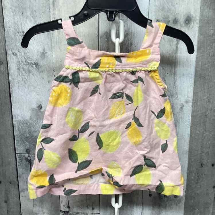 Size 12 Months Pink/Yellow Carter's Tank Top - OodlesCB