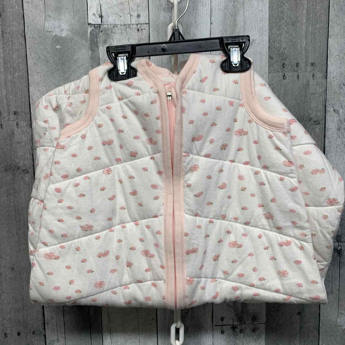 Size 6-12 Months White/Pink Burt's Bees Baby Sleep Sack