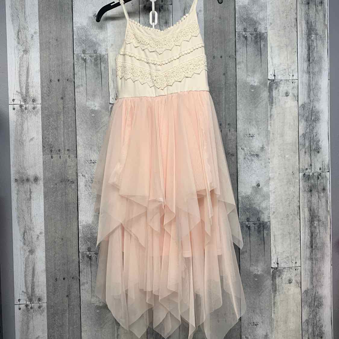 Size Medium Ivory/Pink B Brand Dress