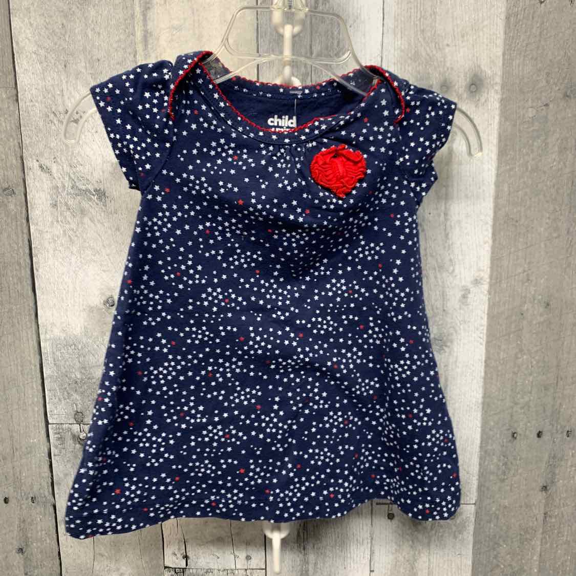 Size 3-6 Months Navy Print Child of Mine Dress