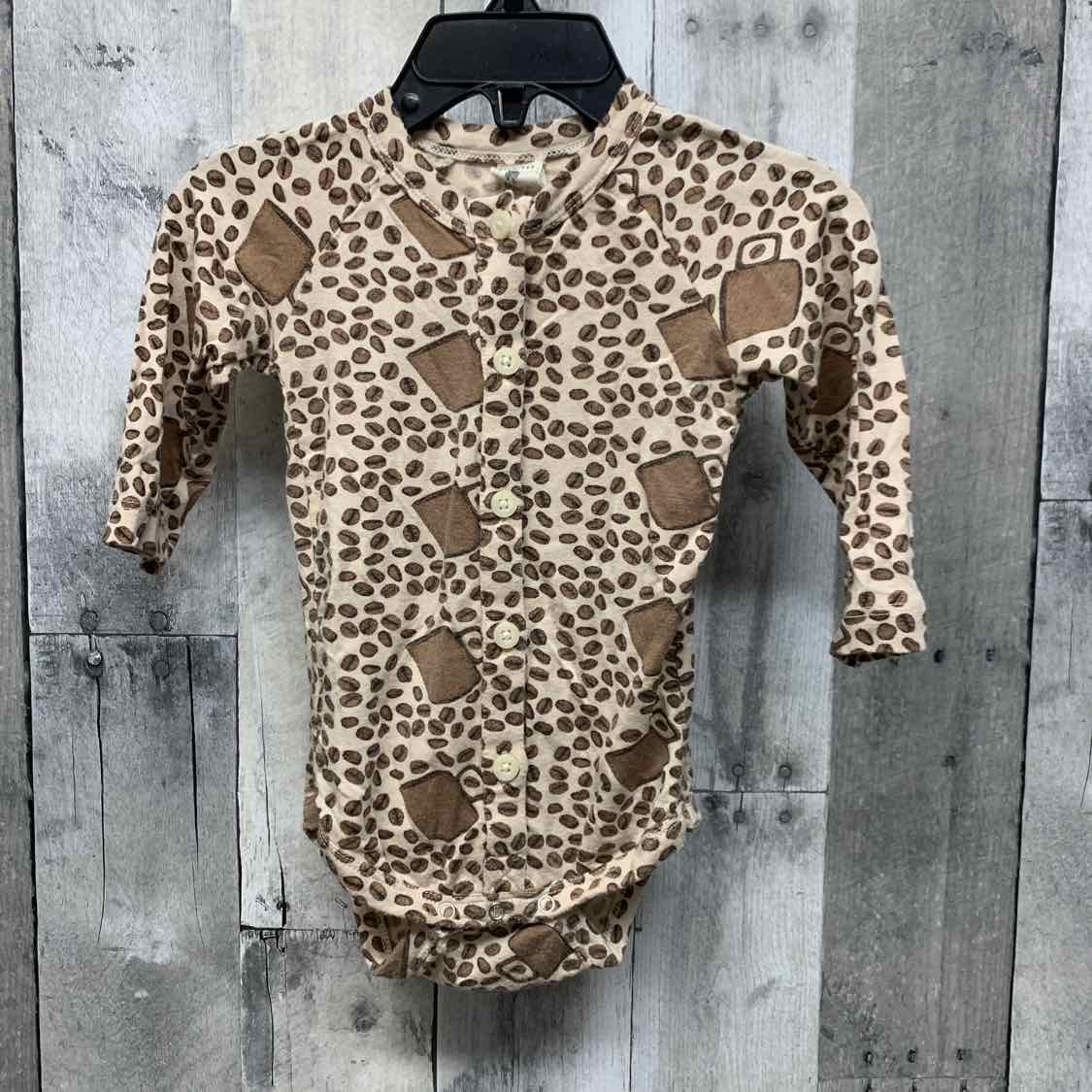 Size 6-12 Months Tan Print Kate Quinn Bodysuit