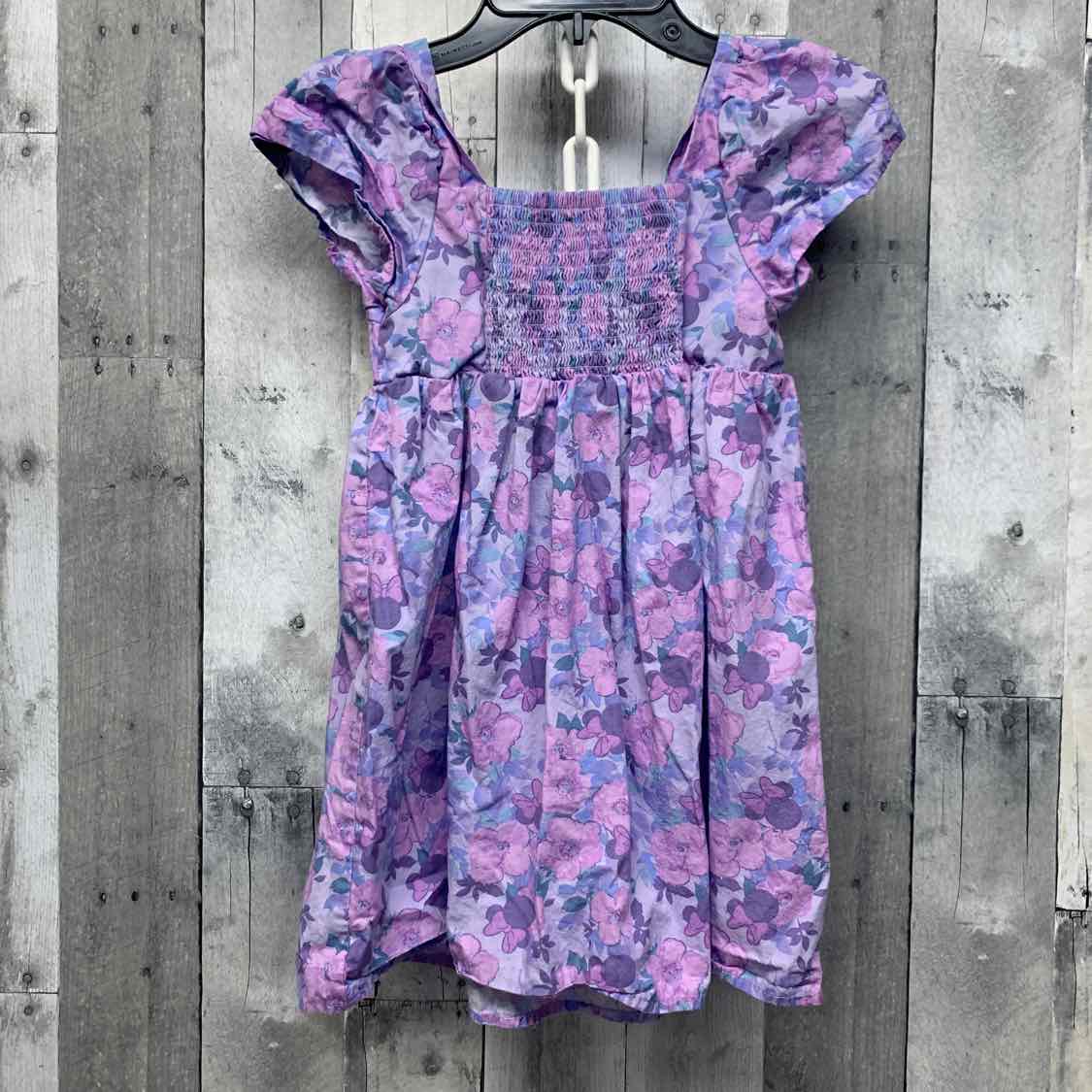 Size 6/7 Purple Floral Print Disney Dress