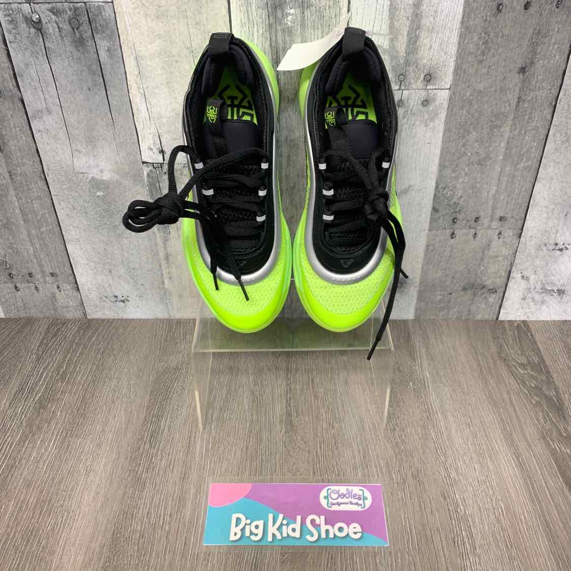 Size 4 Green/Black Sport Brand Sneakers
