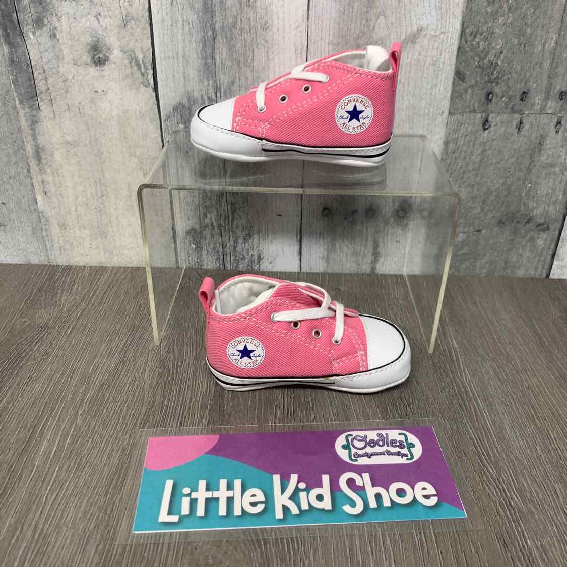 Size 3 Pink Converse Soft Sole Shoes