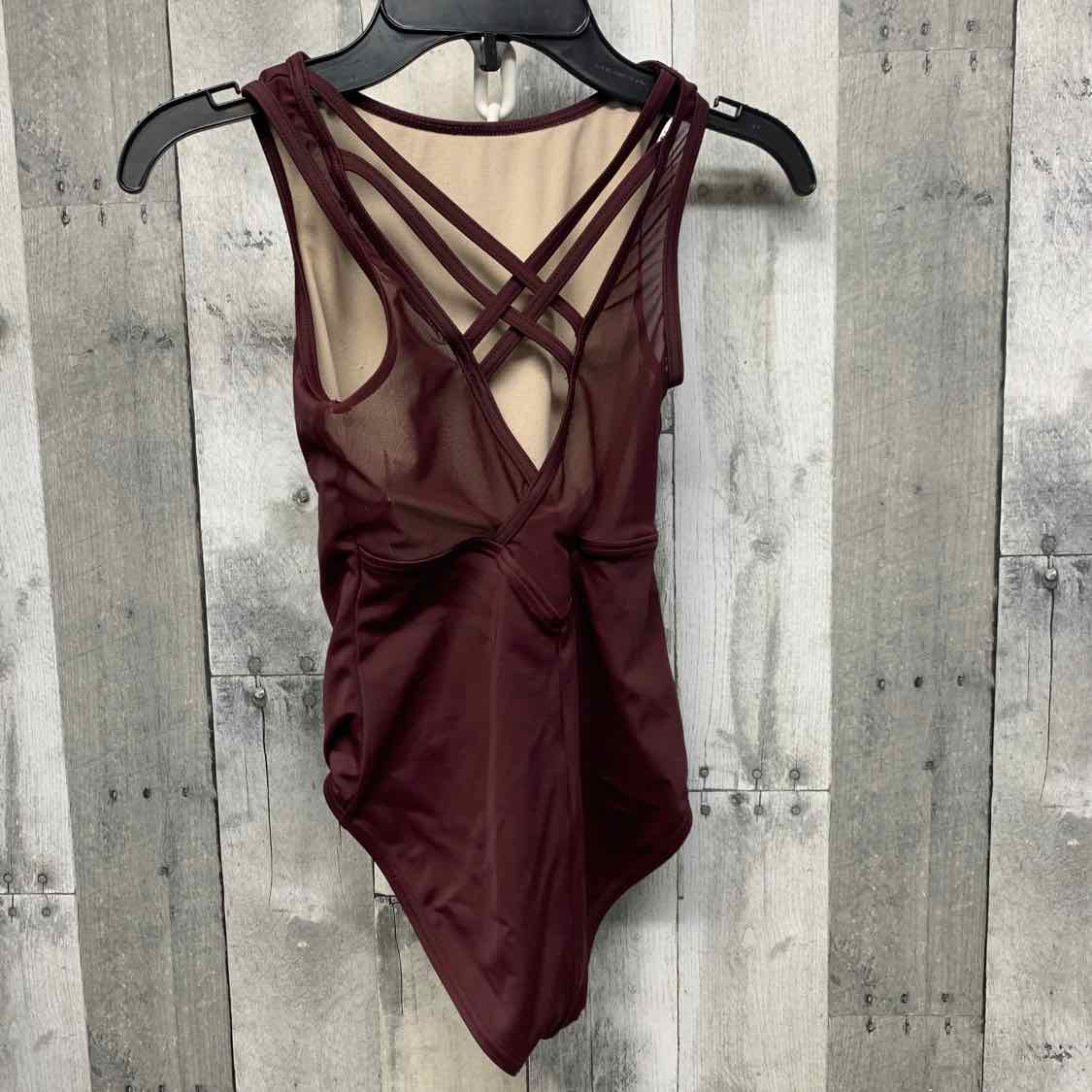 Size Medium Burgundy Balera Leotard