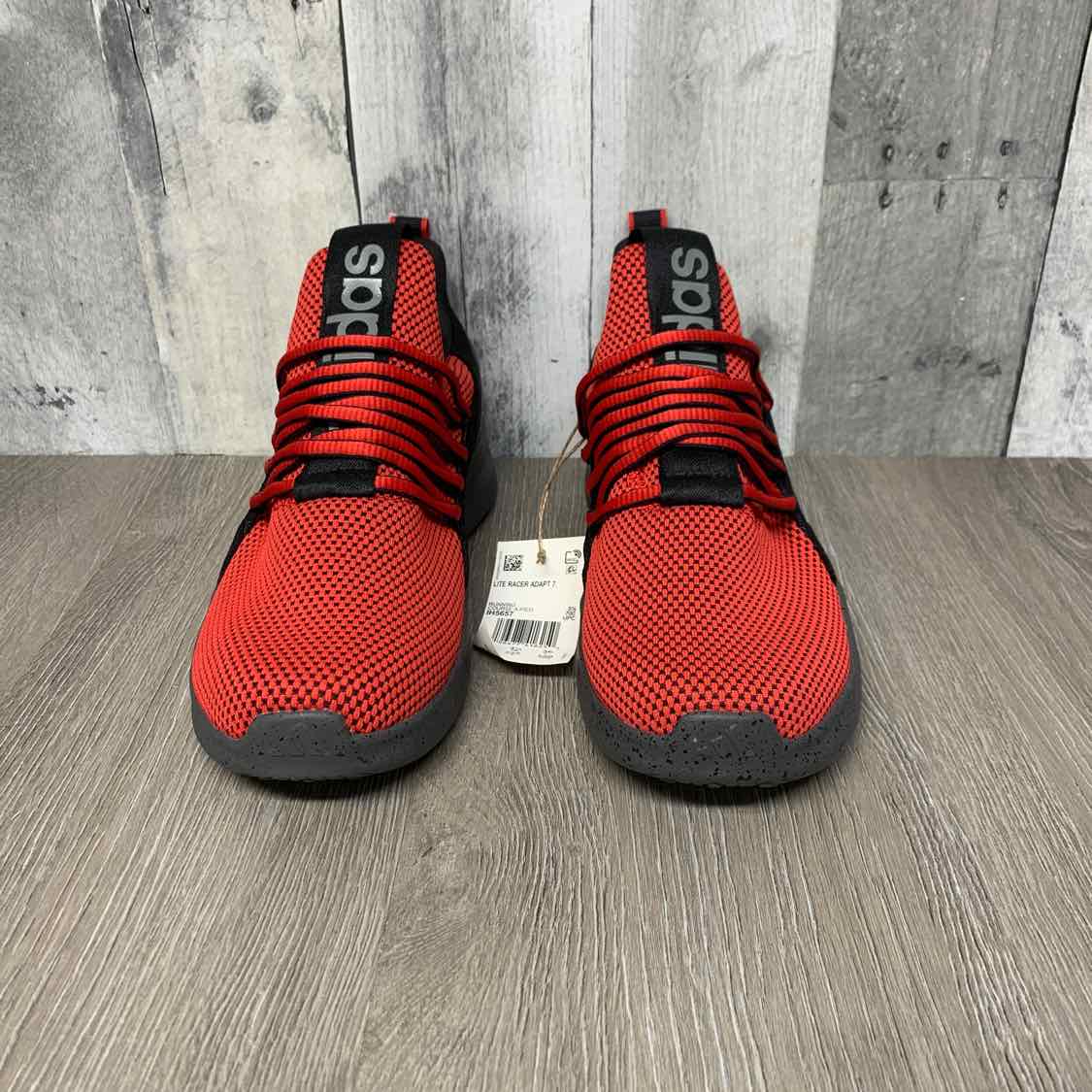 Size 4 Red/Black Sport Brand Sneakers