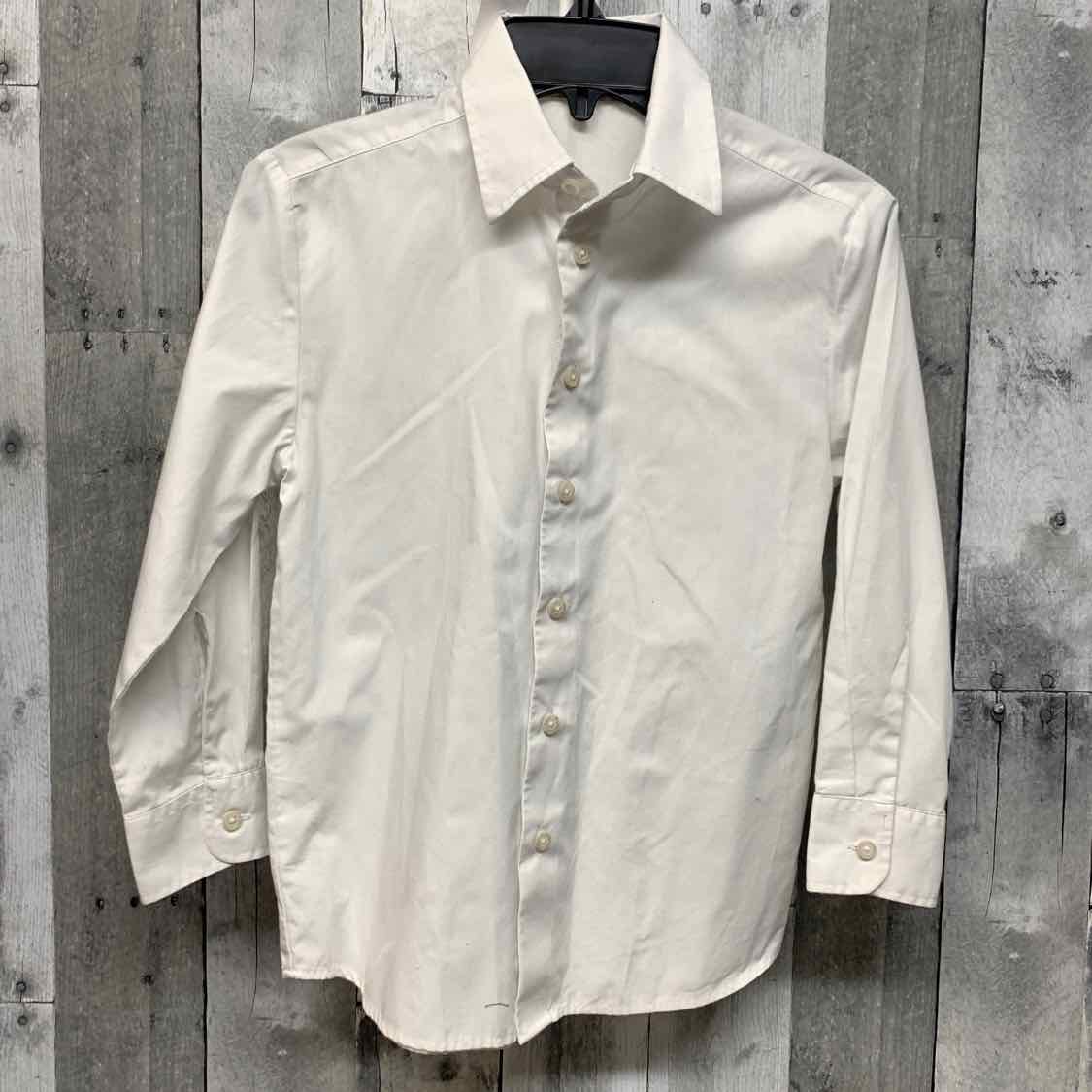 Size 8 White George LS Button Up