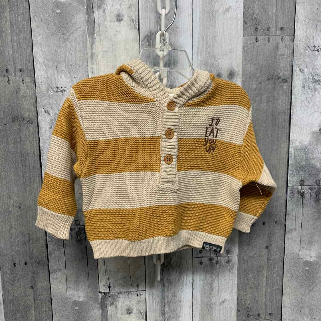 Size 12 Months Yellow/Tan Modern Moments by Gerber Pull Over