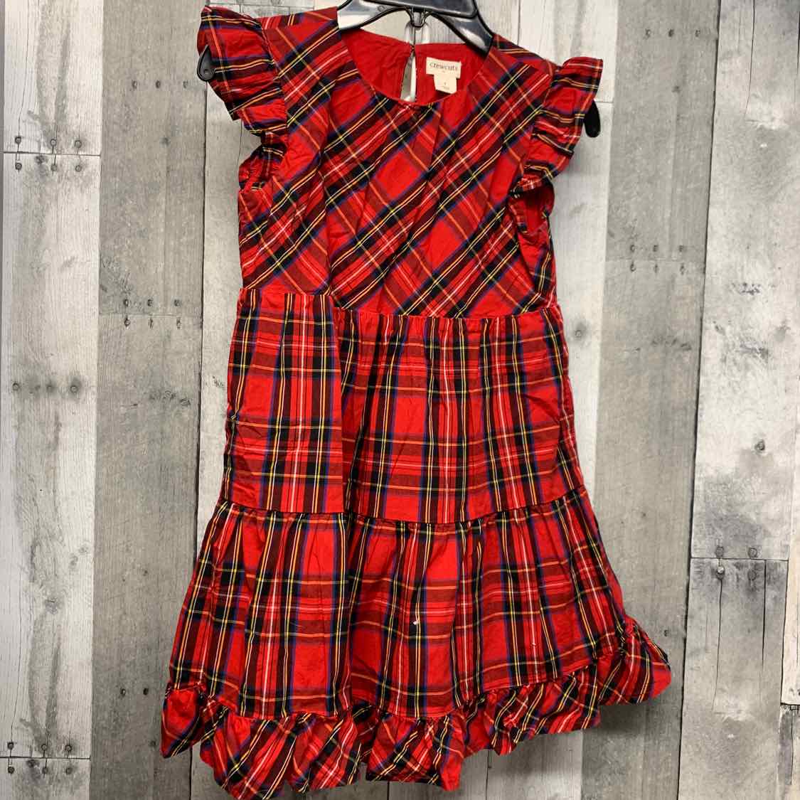 Size 7 Red Plaid Crew Cuts Dress