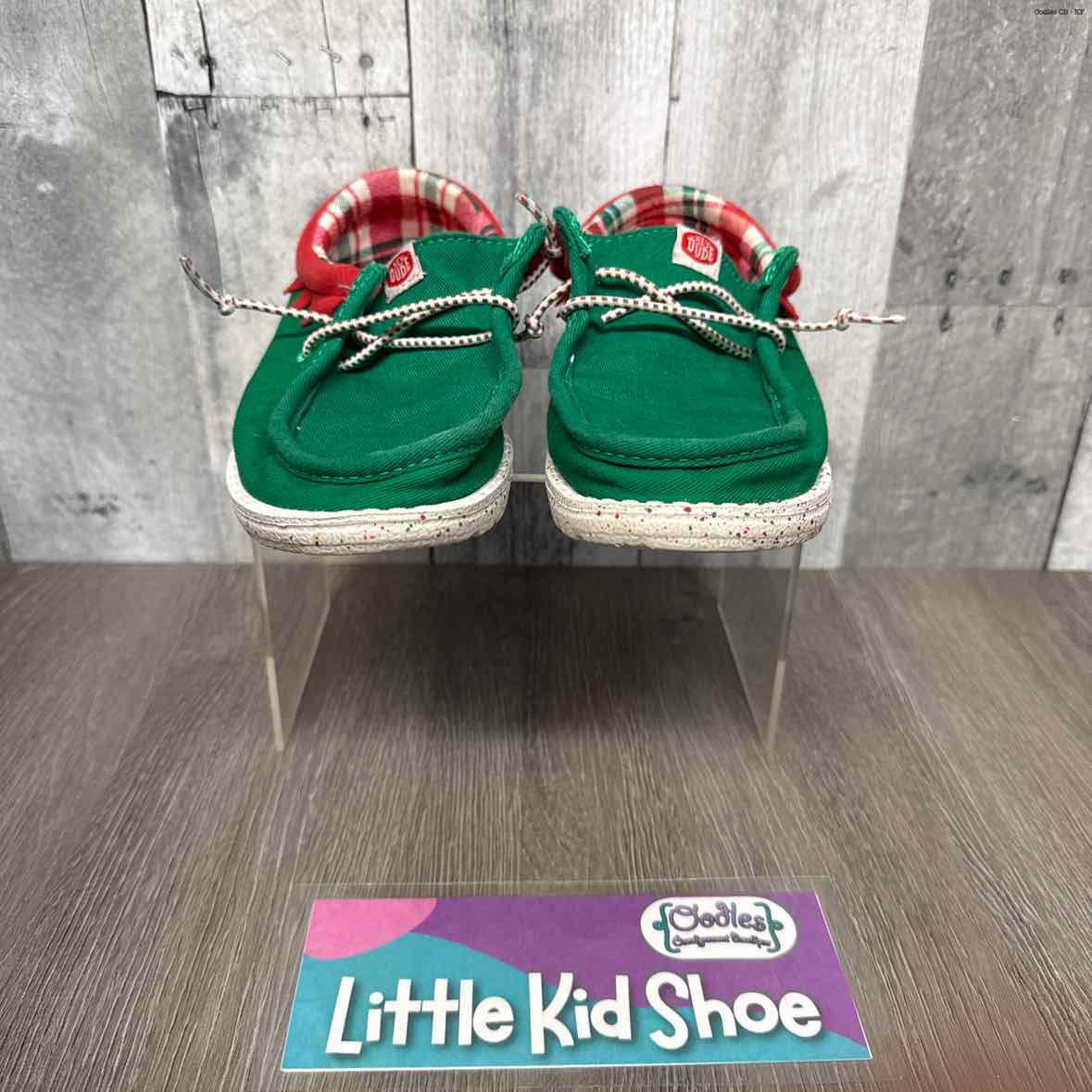 Size 13 Green Hey Dude Loafers