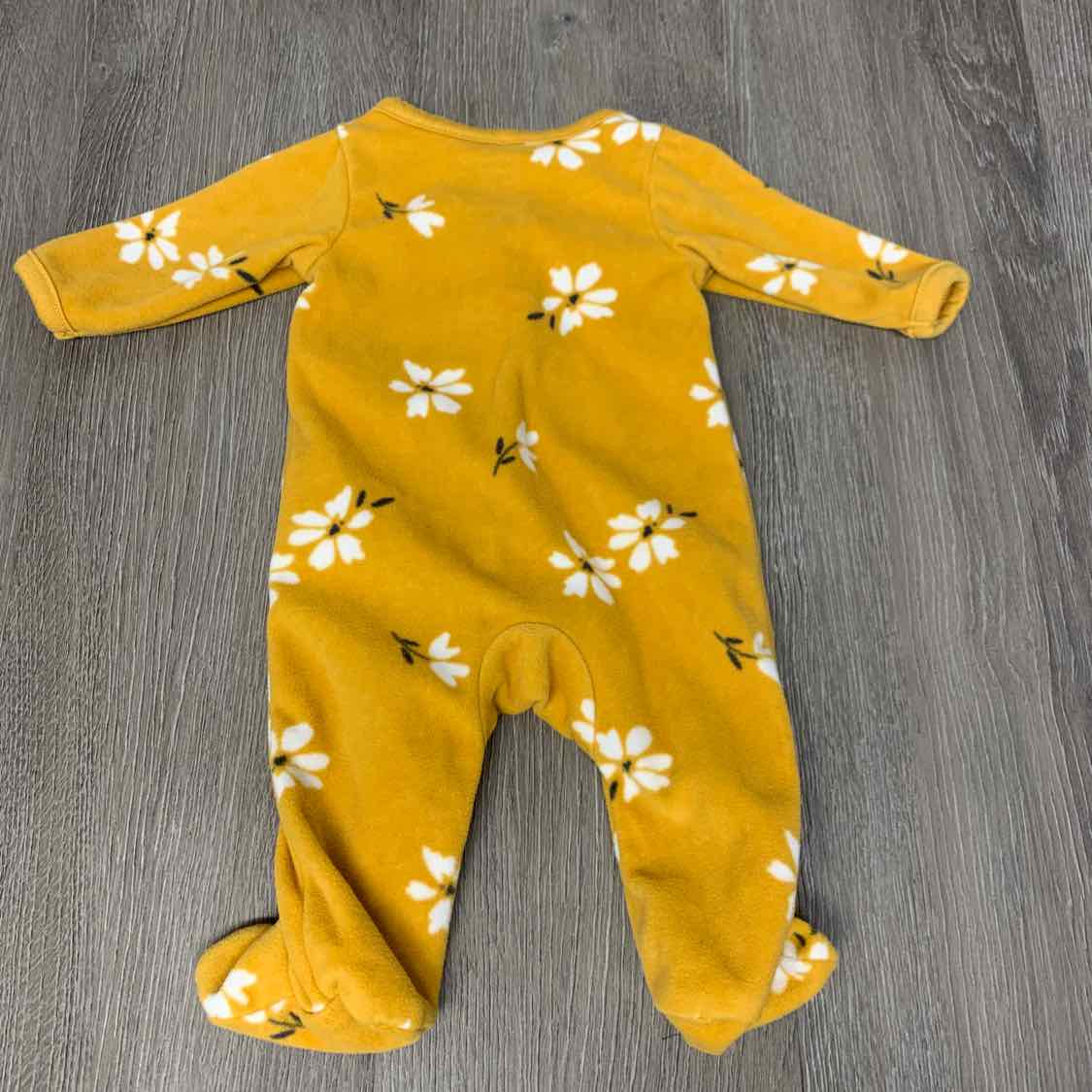 Size Preemie Yellow Print Child of Mine Footy PJs