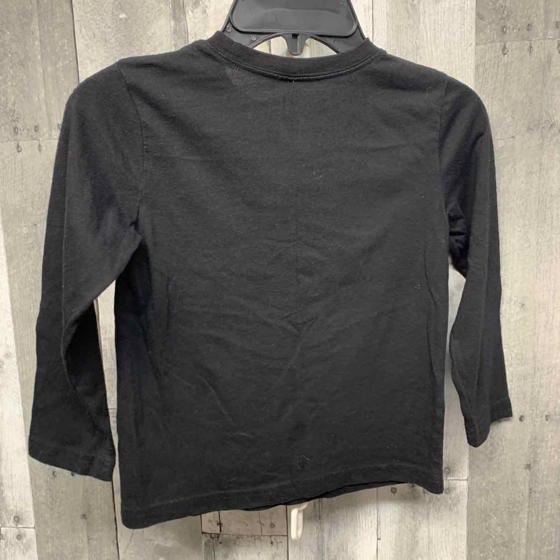 Size 5T Black/Red Okie Dokie Long Sleeve Shirt