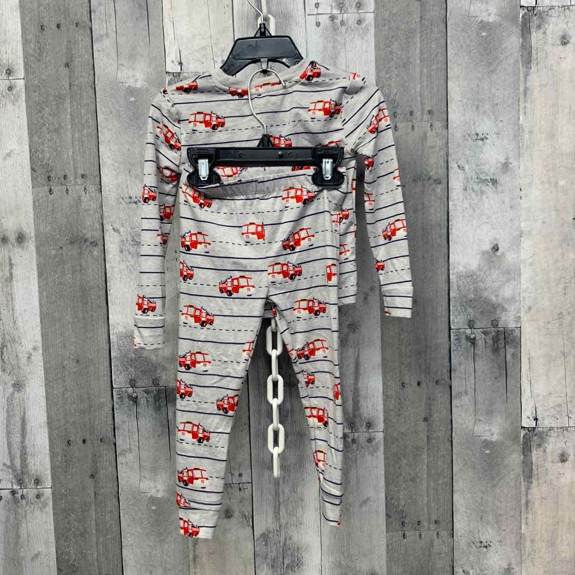 Size 2T Gray Print Bamboo 2pc PJs