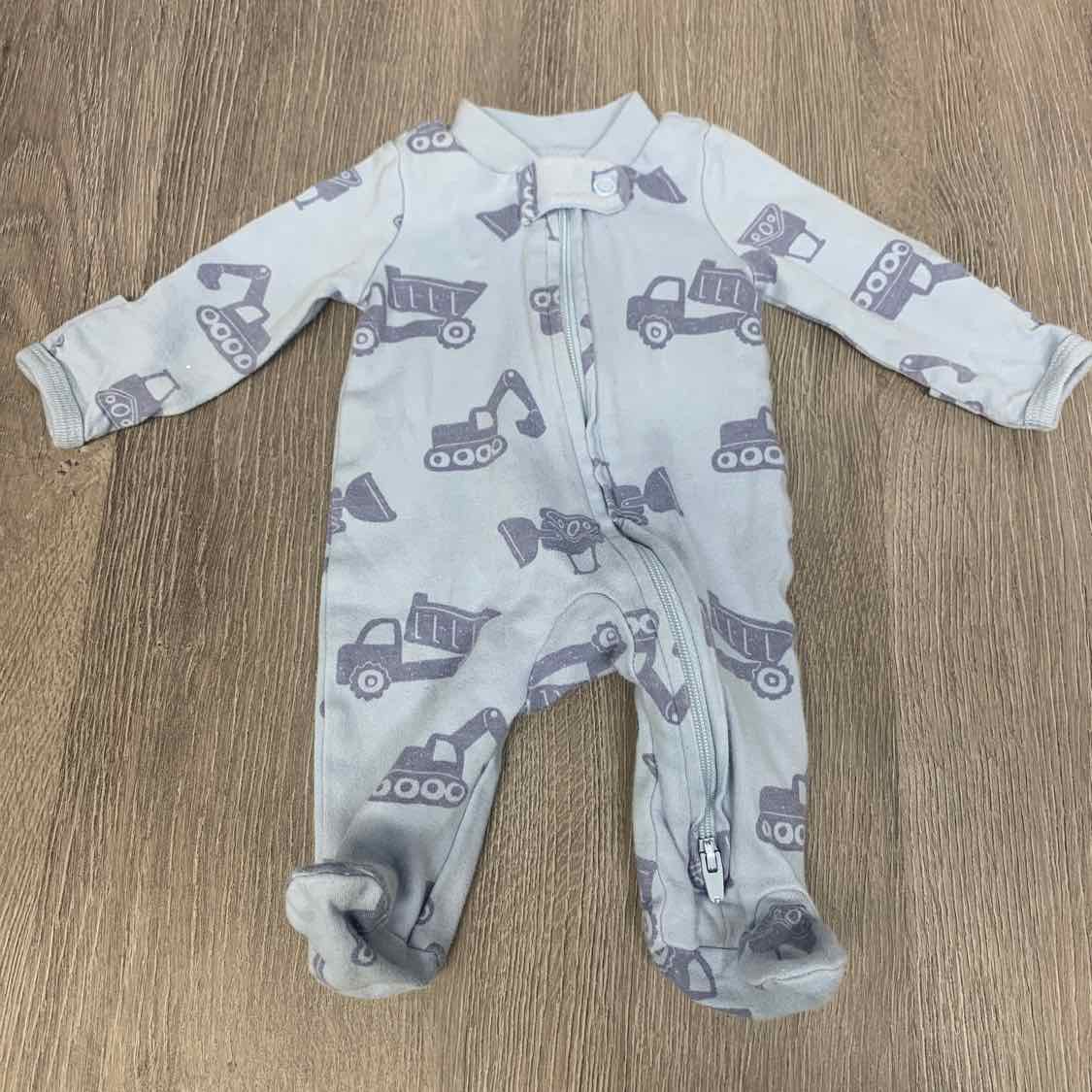 Size Preemie Light Blue Carter's Footy PJs