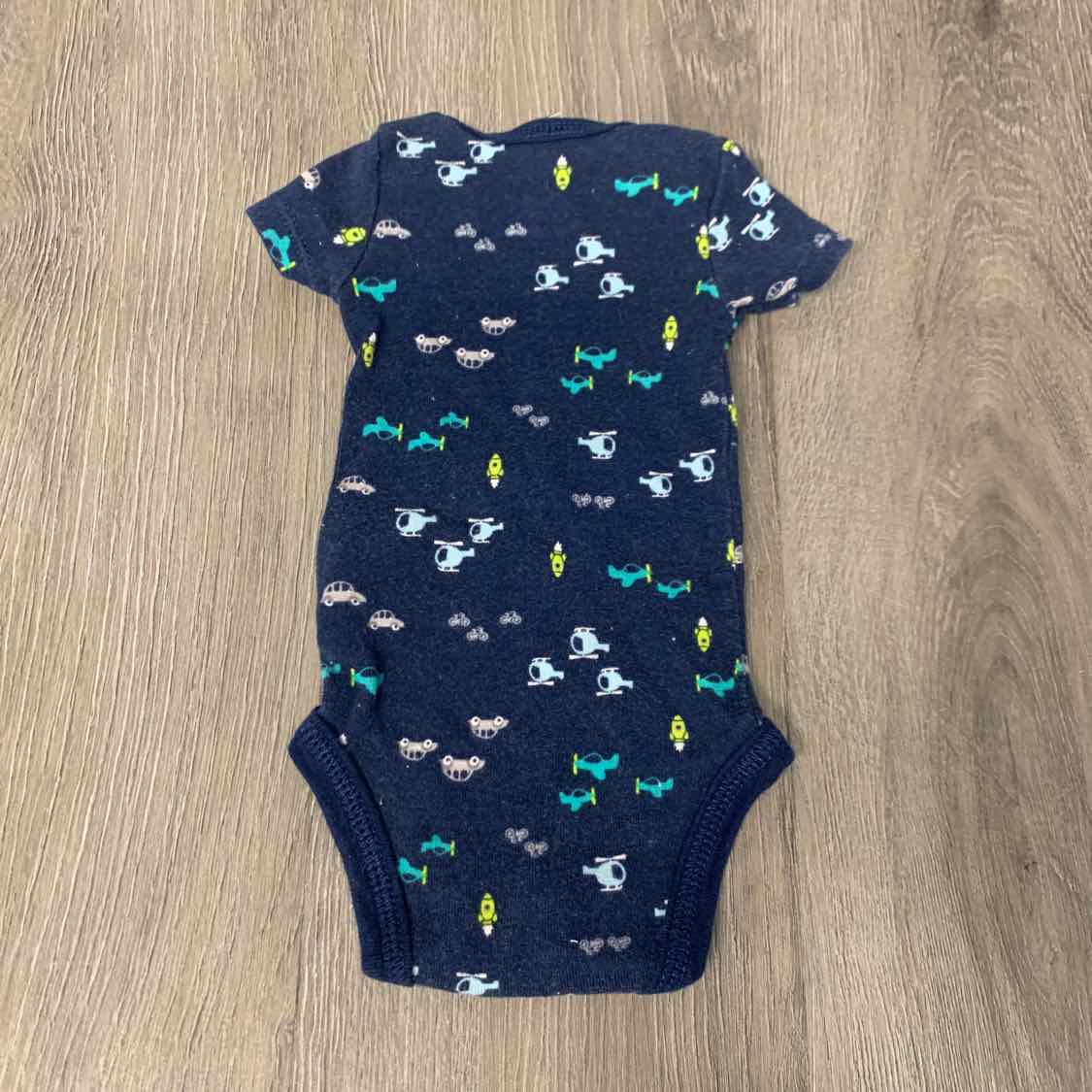 Size Preemie Navy Graphic Simple Joys Bodysuit - OodlesCB