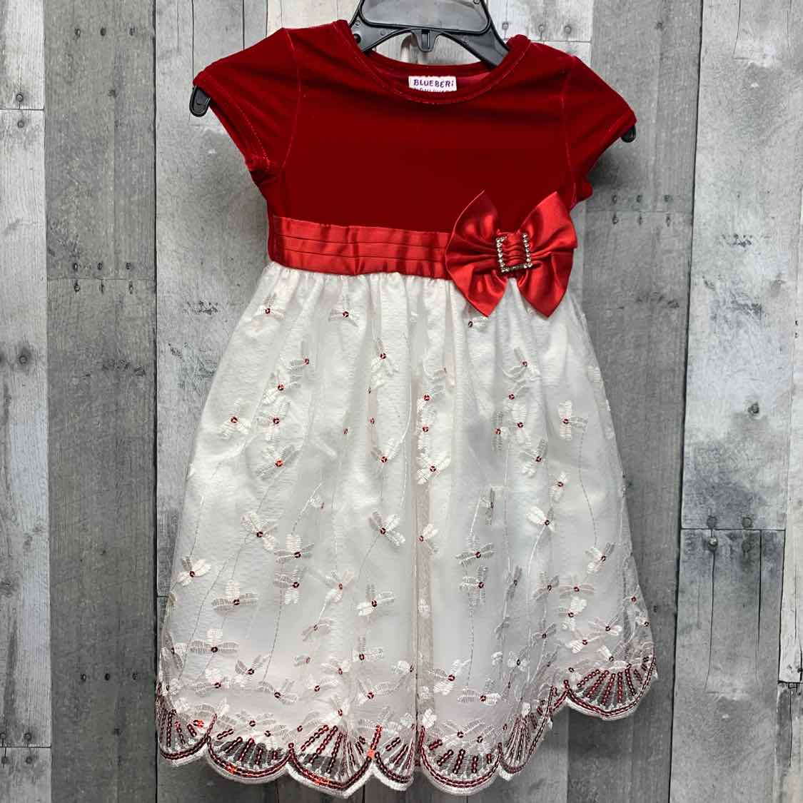 Size 4 Red/White Blueberi Boulevard Dress - Party