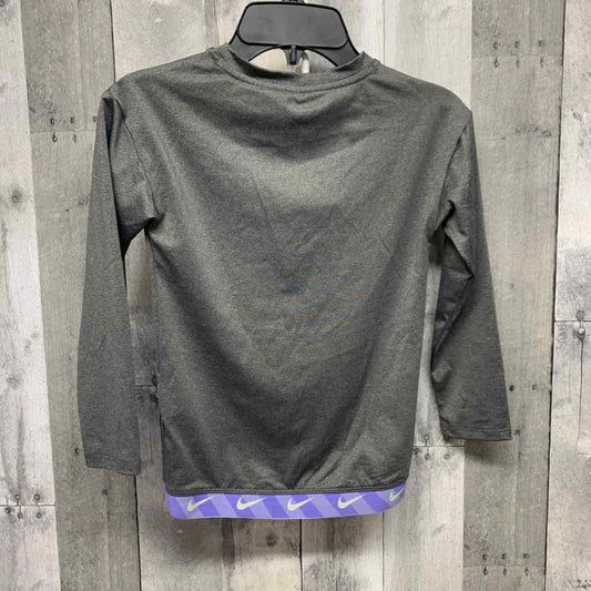 Size 5 Gray/Purple Sport Brand Long Sleeve Shirt