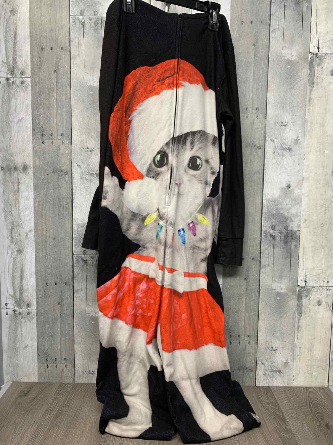 Size 12 Black/Red Justice Footy PJs