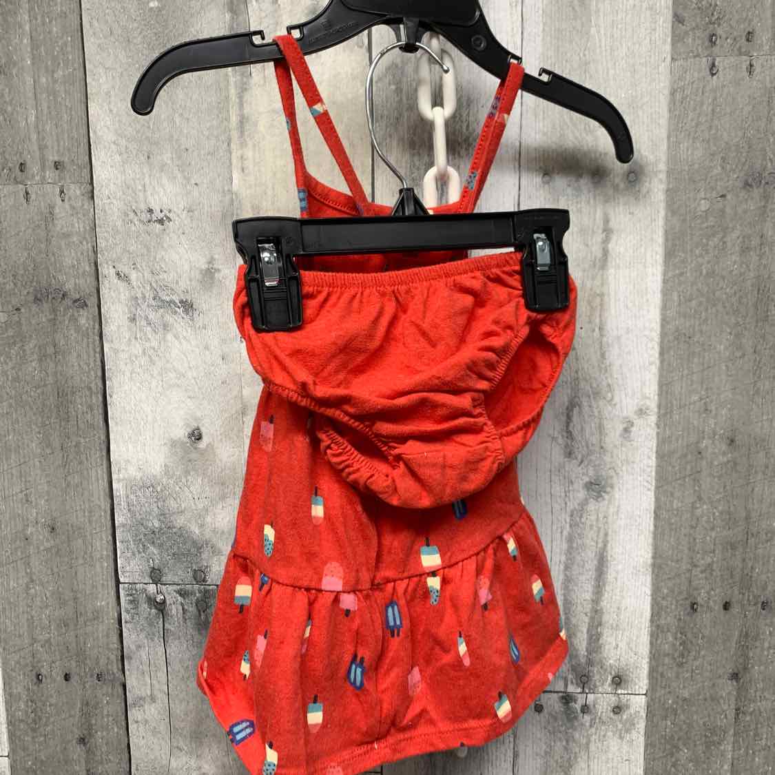 Size 12 Months Red Graphic Cat & Jack 2pc Dress