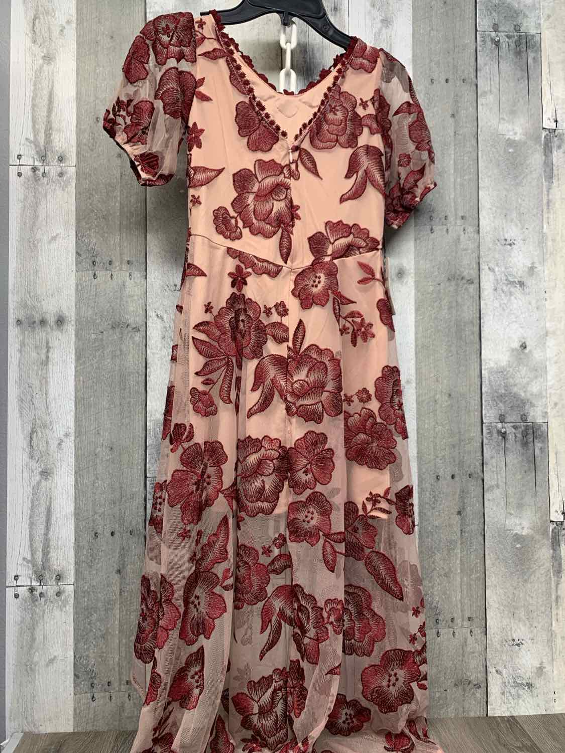 Size 7 Red/Pink B Brand Dress - Party