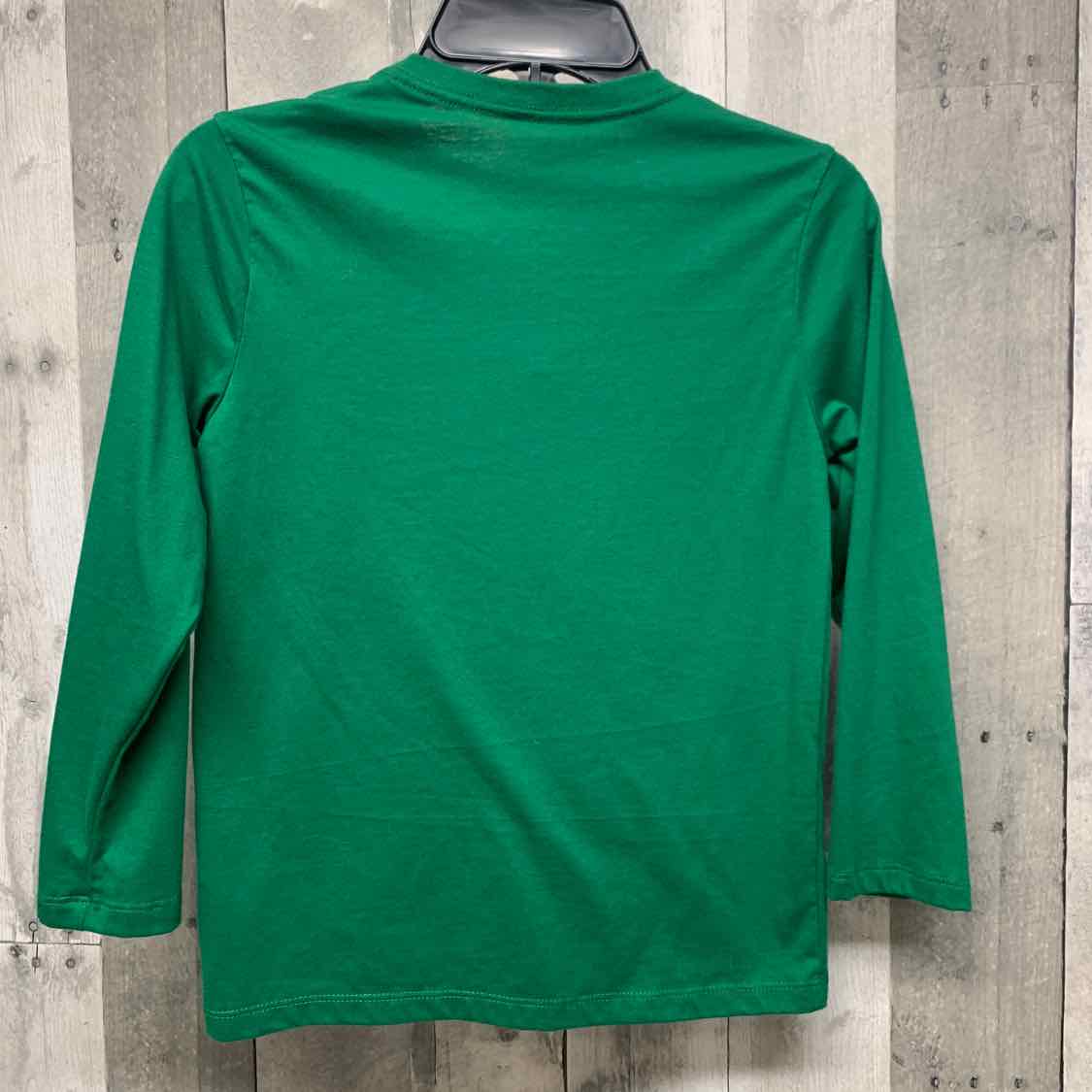Size 8 Green Graphic Holiday Brands Long Sleeve Shirt - OodlesCB
