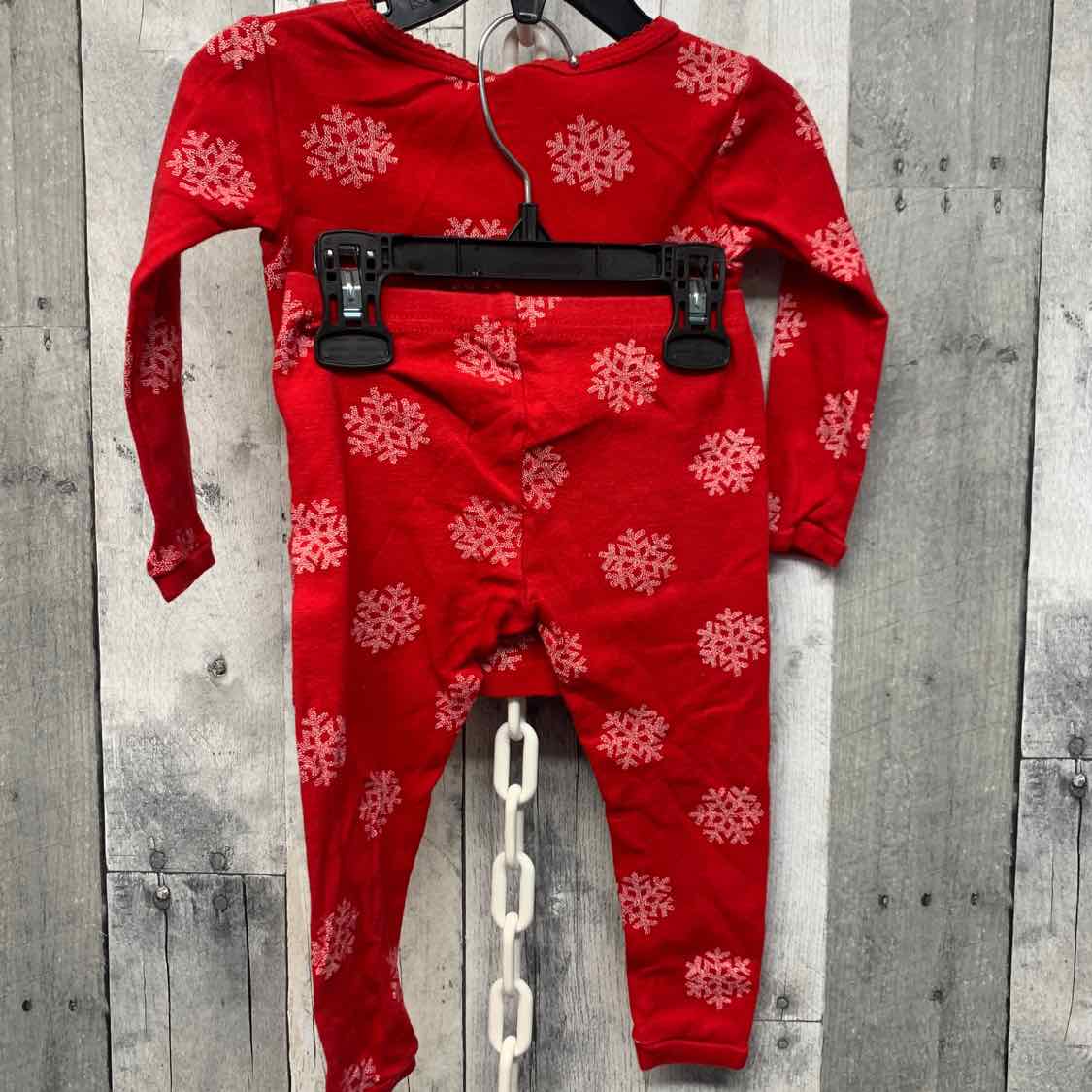 Size 18 Months Red Print Just One You 2pc PJs