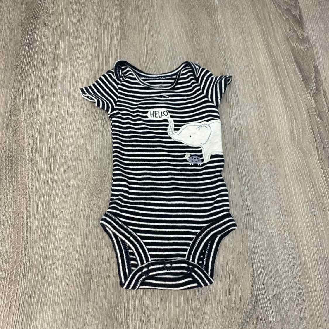 Size Preemie Black Striped Child of Mine Shirt/Pants - OodlesCB