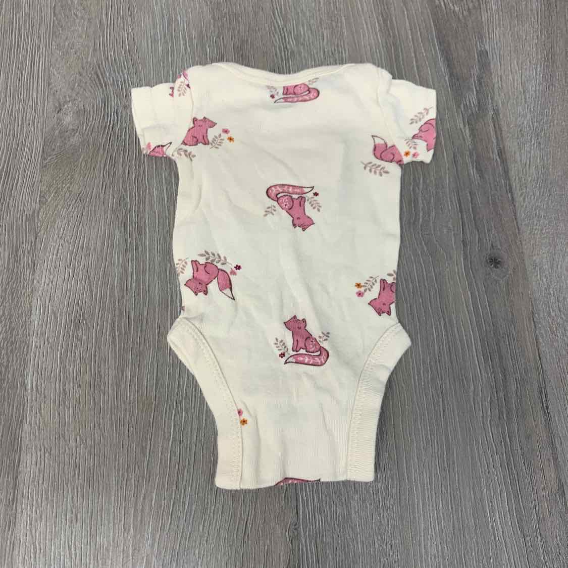 Size Preemie Tan Print Gerber Bodysuit