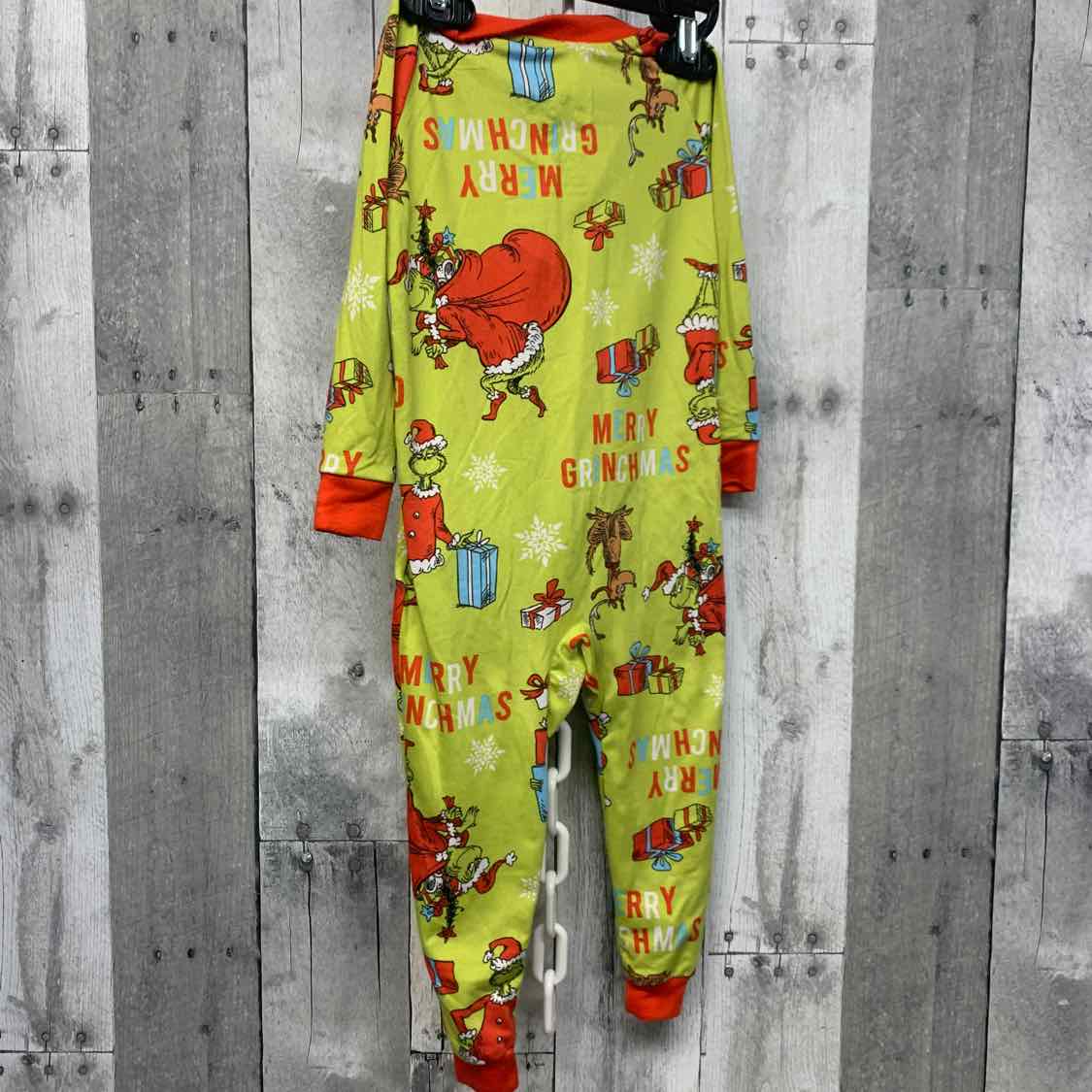Size 18 Months Green/Red Holiday Brands Footy PJs