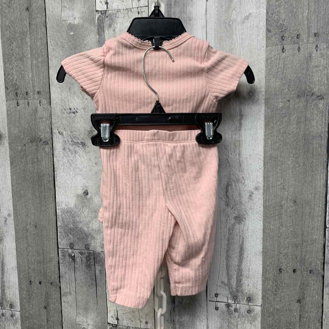 Size 3 Months Pink Carter's Shirt/Leggings