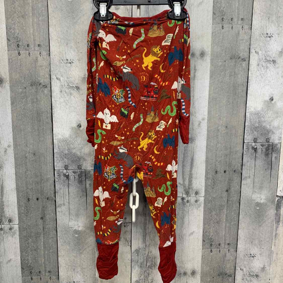 Size 6-12 Months Red Print Little Sleepies Footy PJs