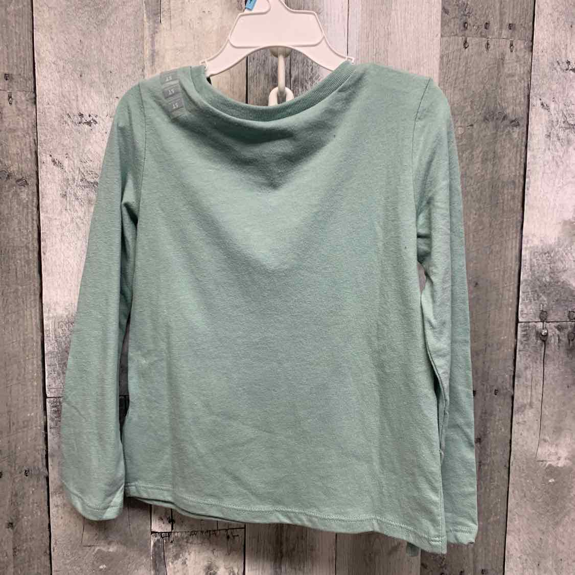 Size 5 Green Carter's Long Sleeve Shirt