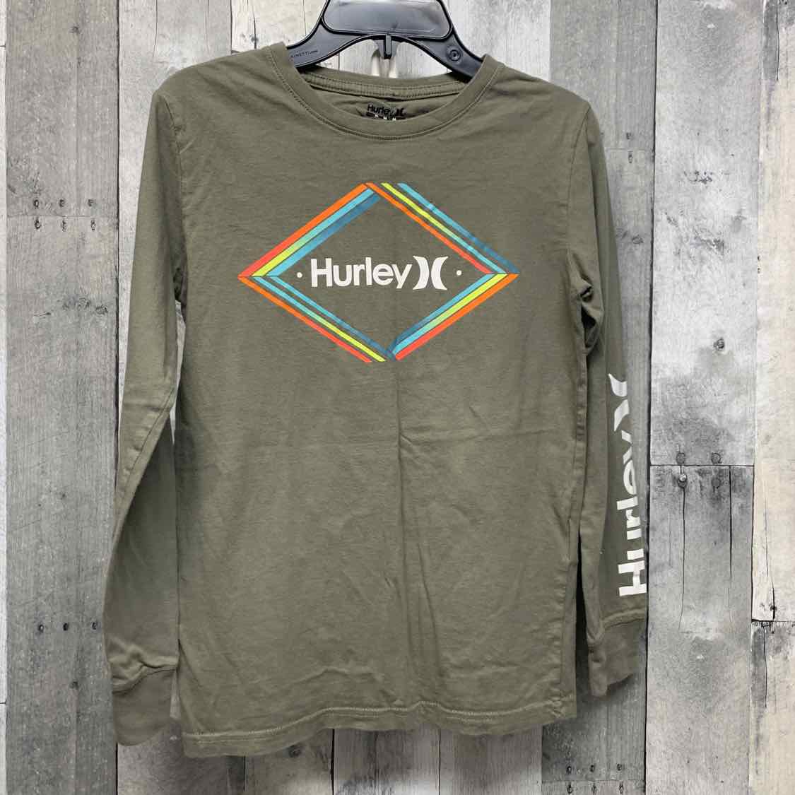 Size Medium Green Hurley Long Sleeve Shirt