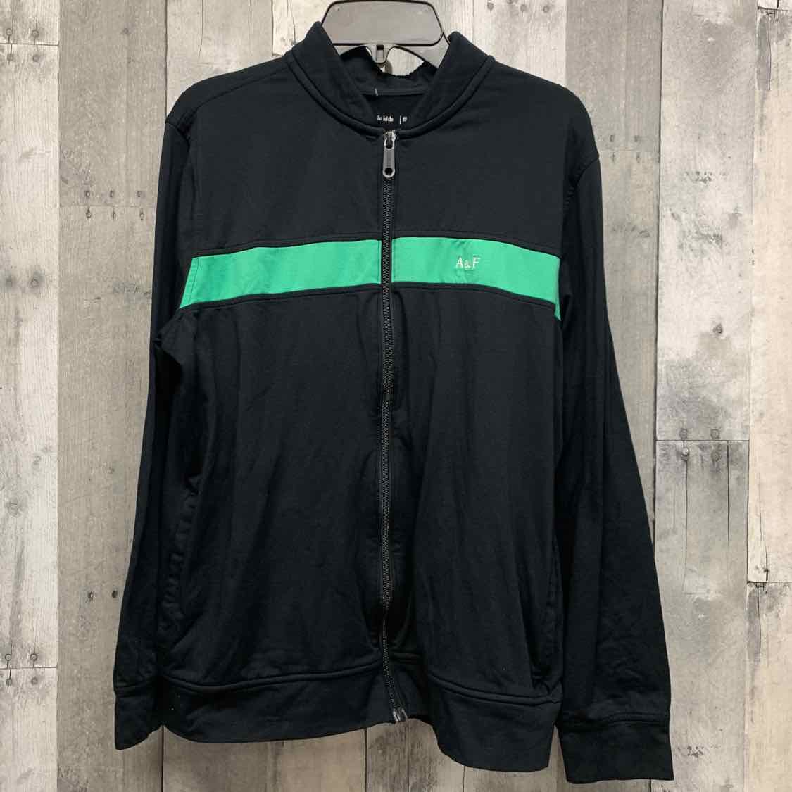 Size 15/16 Black/Green Abercrombie Light Jacket