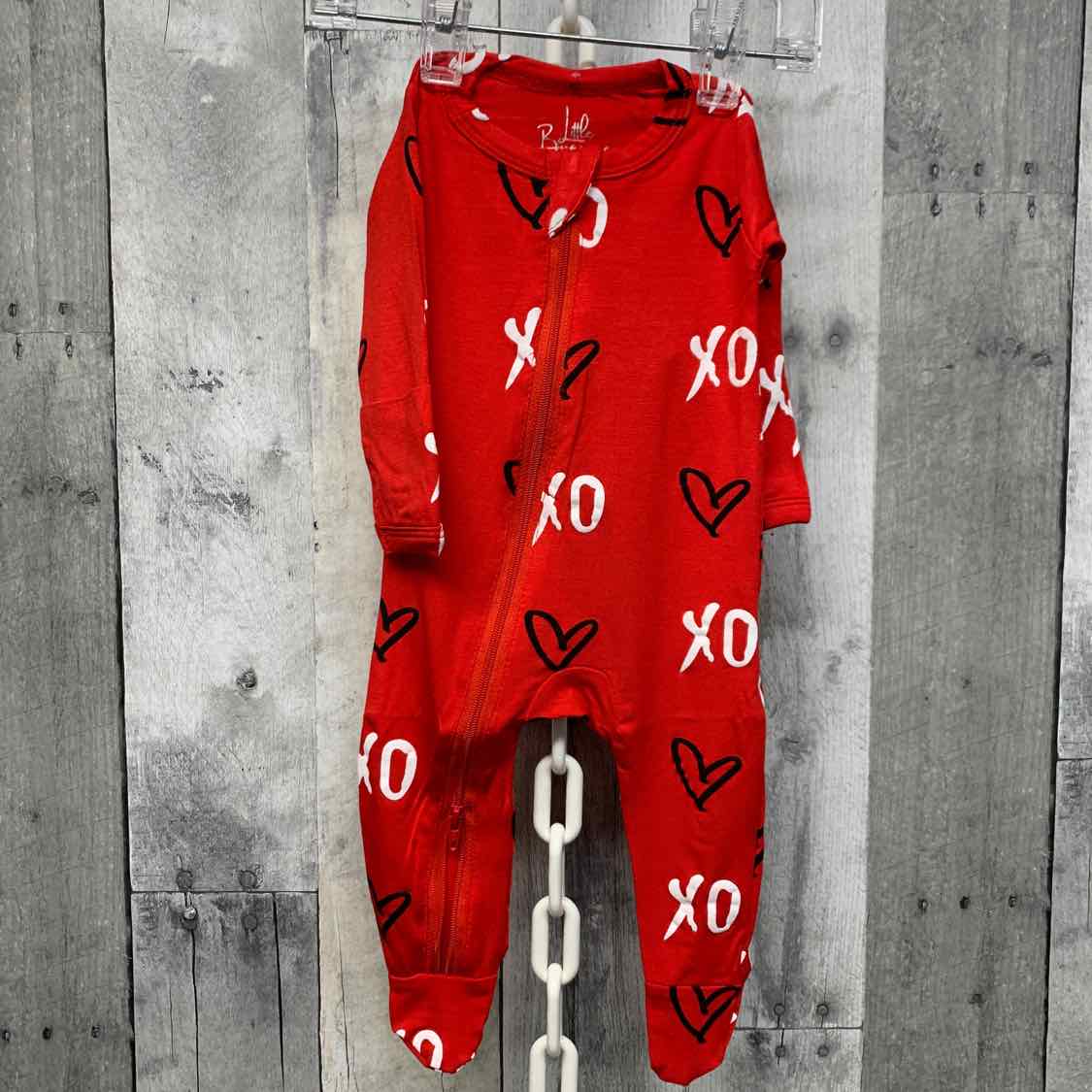 Size Newborn Red Graphic Little Buggins Romper