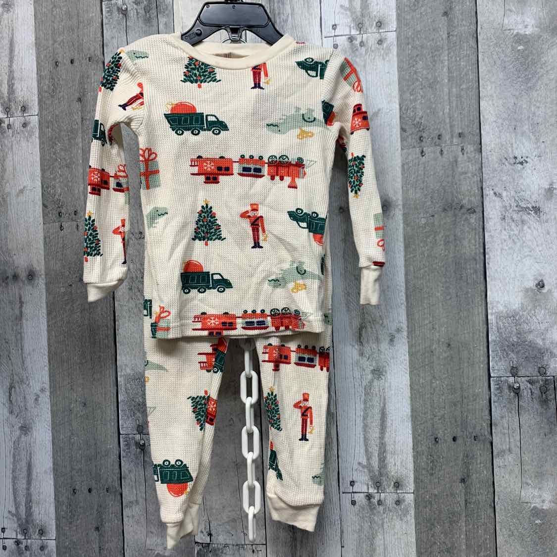 Size 2T Ivory Print Just One You 2pc PJs