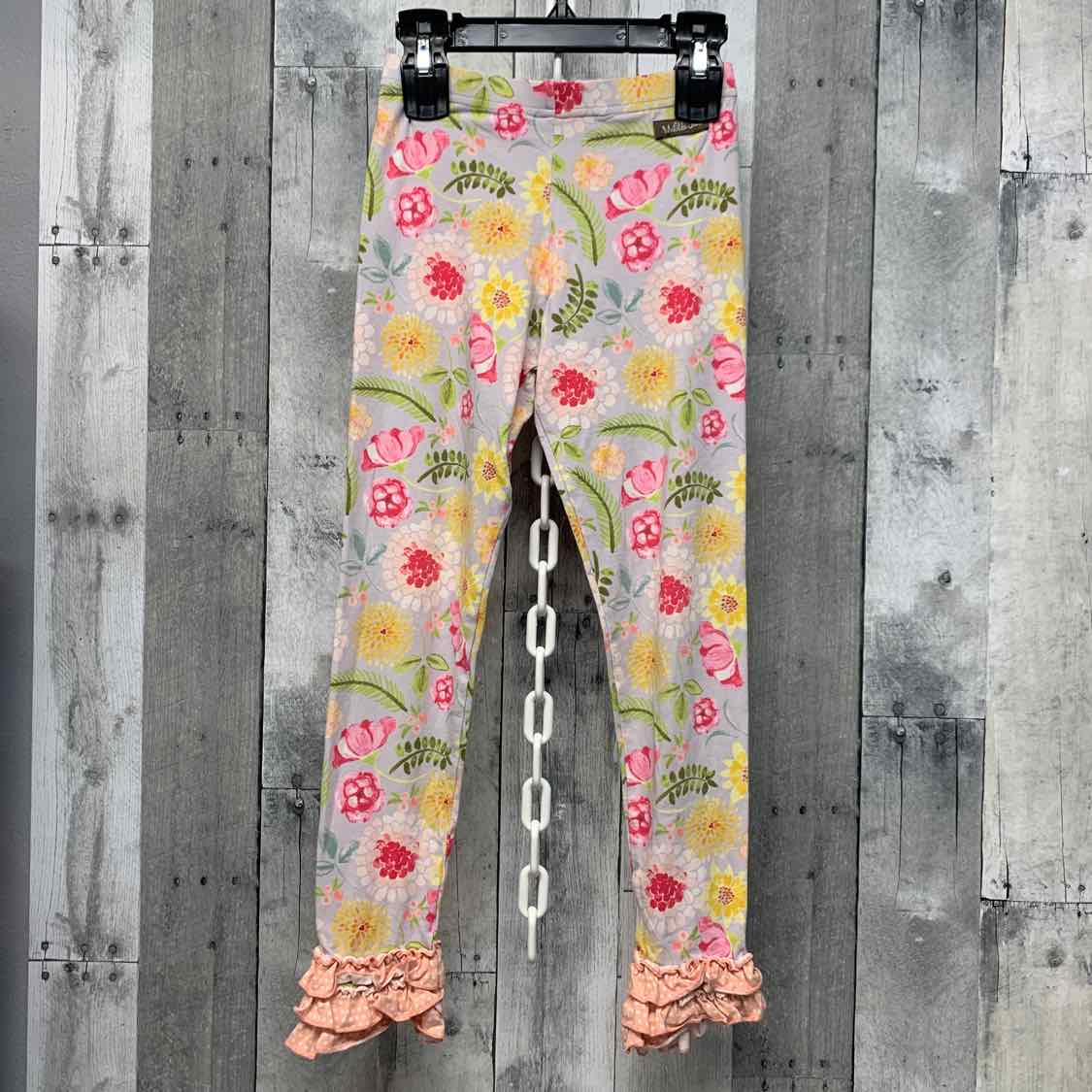 Size 10 Purple/Yellow Matilda Jane Leggings