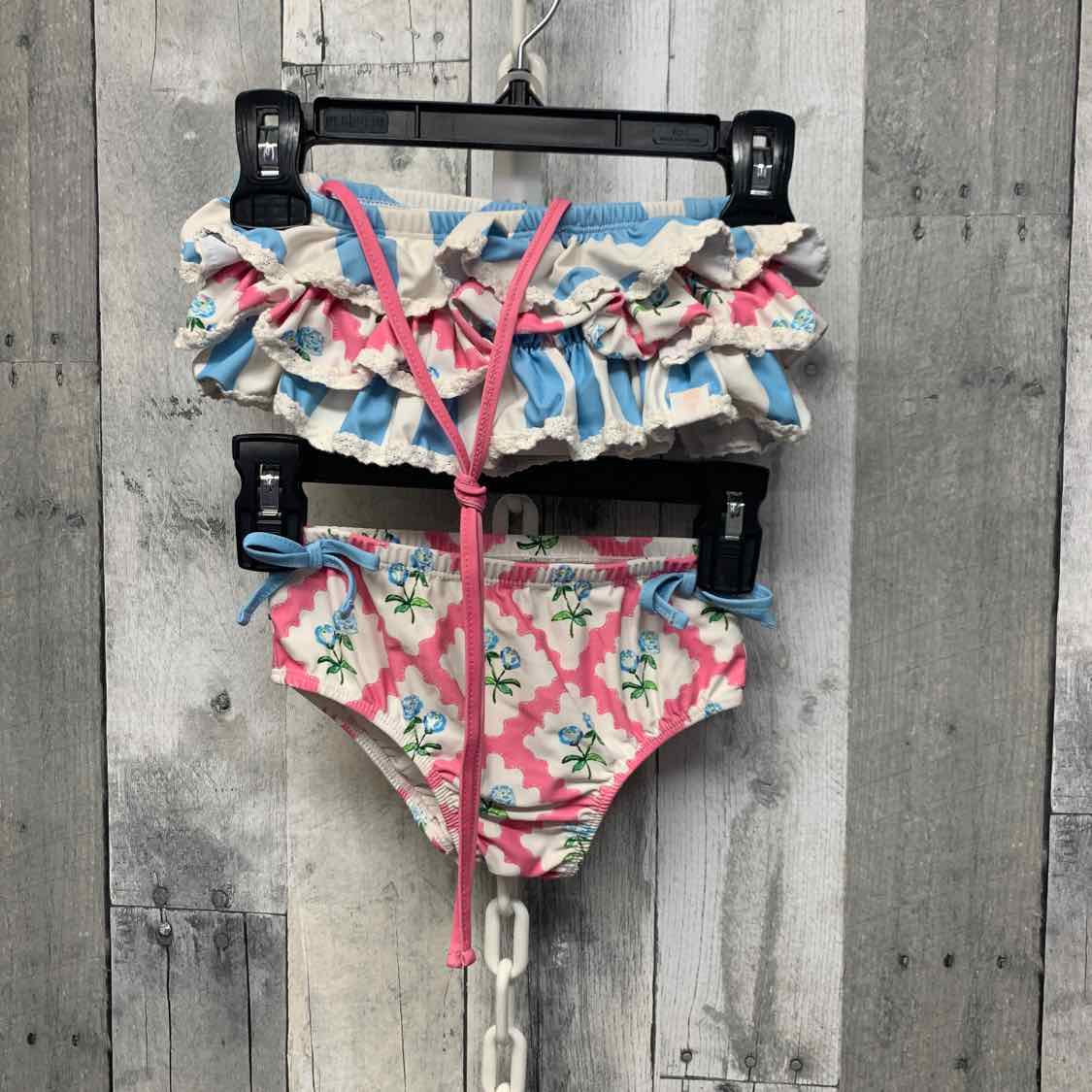 Size 4T Pink/Blue B Brand Swim Suit - 2pc+