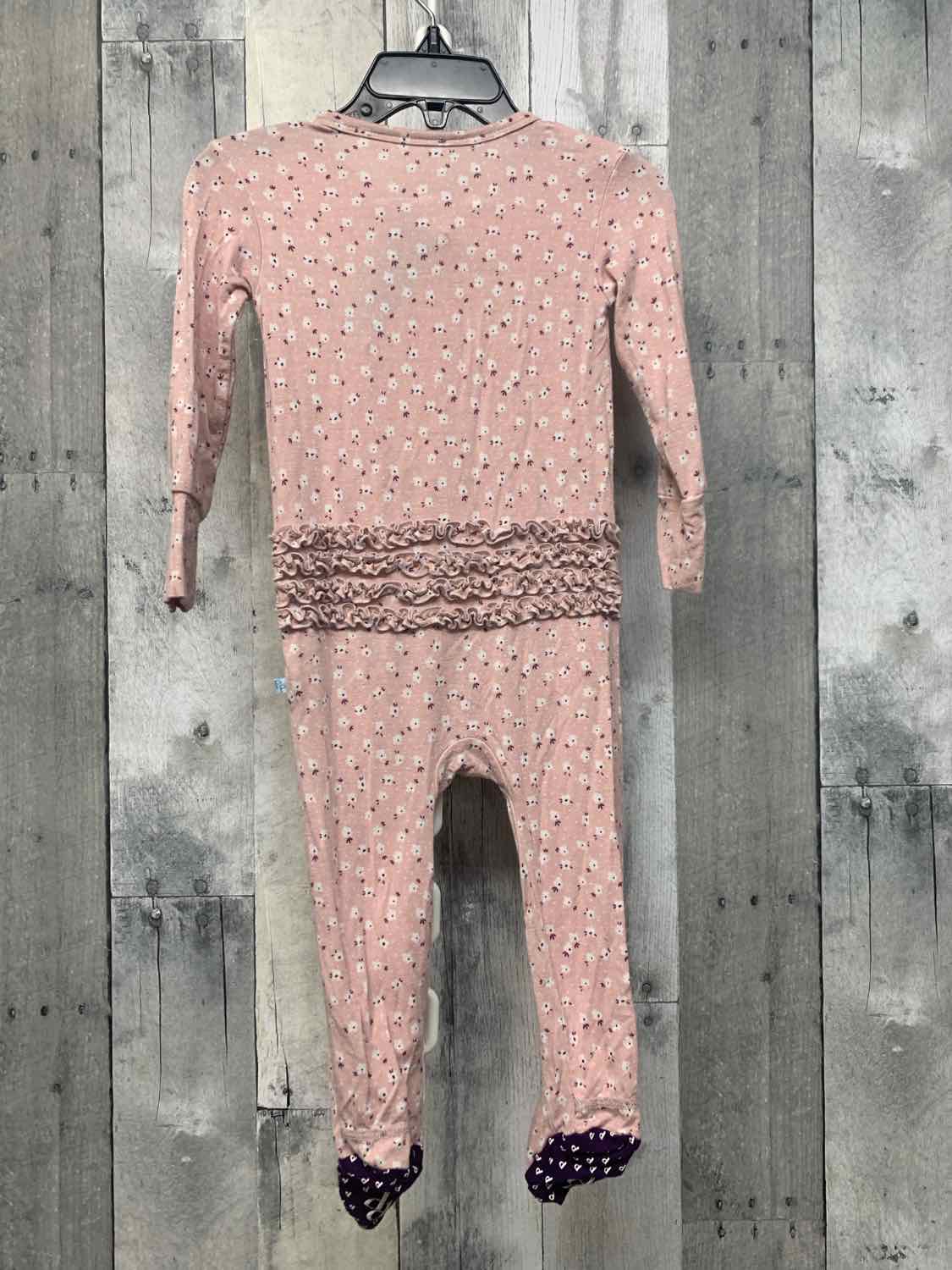 Size 12-18 Months Pink/Purple Posh Peanut Footy PJs