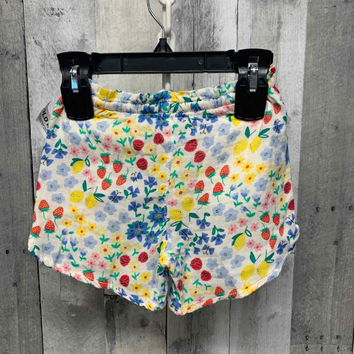 Size 4T White Floral Print Old Navy Shorts - OodlesCB