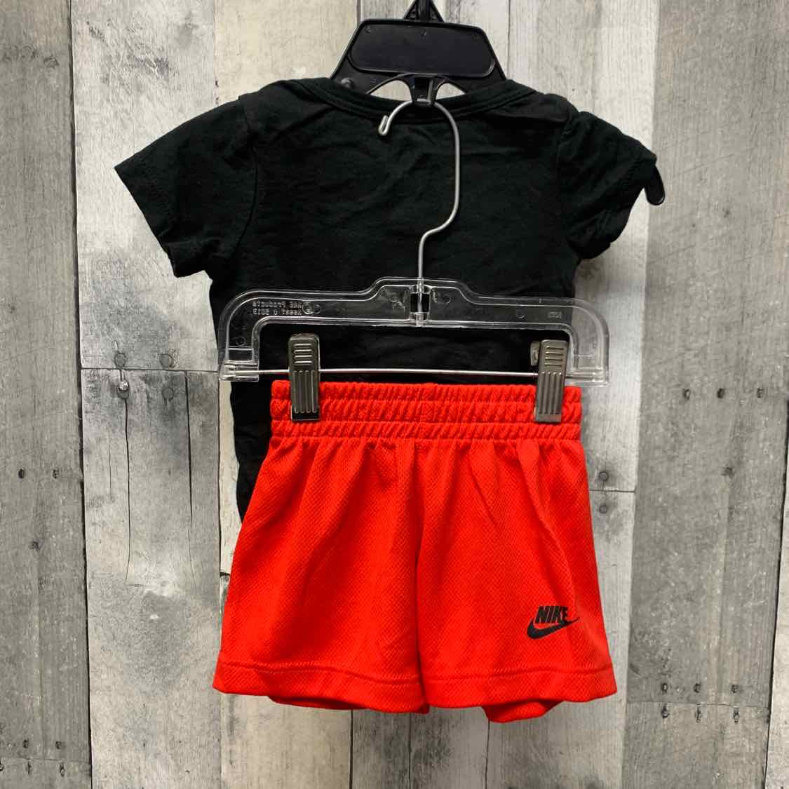 Size 6 Months Red/Black Sport Brand Shirt/Shorts - OodlesCB