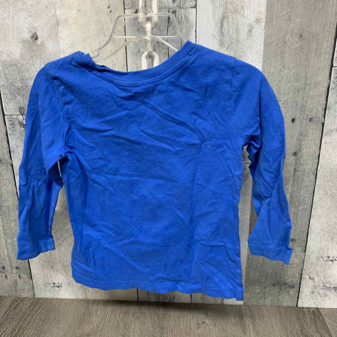 Size 2T Blue Print Crown & Ivy Long Sleeve Shirt
