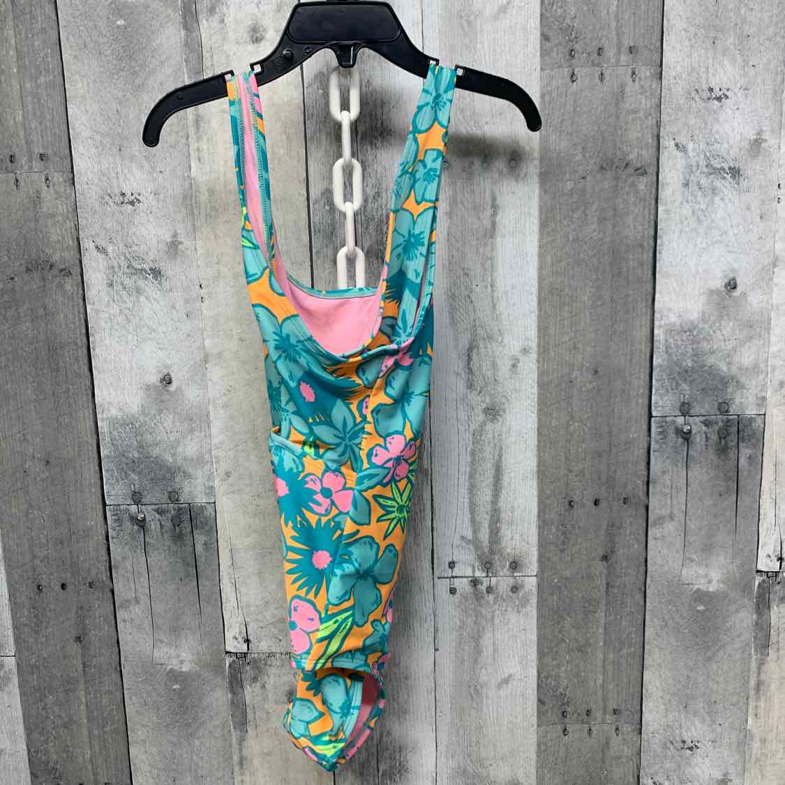 Size 8 Orange/Teal Cat & Jack Swim Suit - 1pc