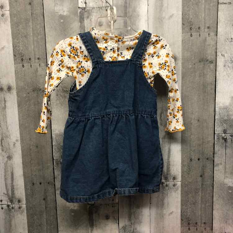 Size 18 Months White/Yellow Daisy Fuentes Shirt/Jumper