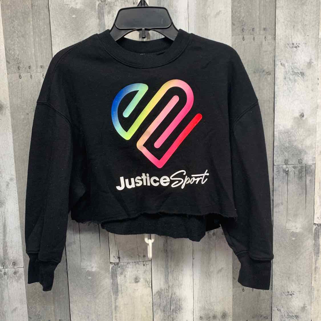 Size 5/6 Black Graphic Justice Sweat Shirt