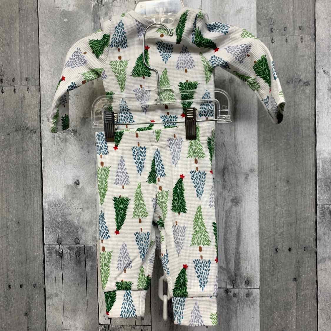 Size 6 Months White/Green Just One You Shirt/Pants