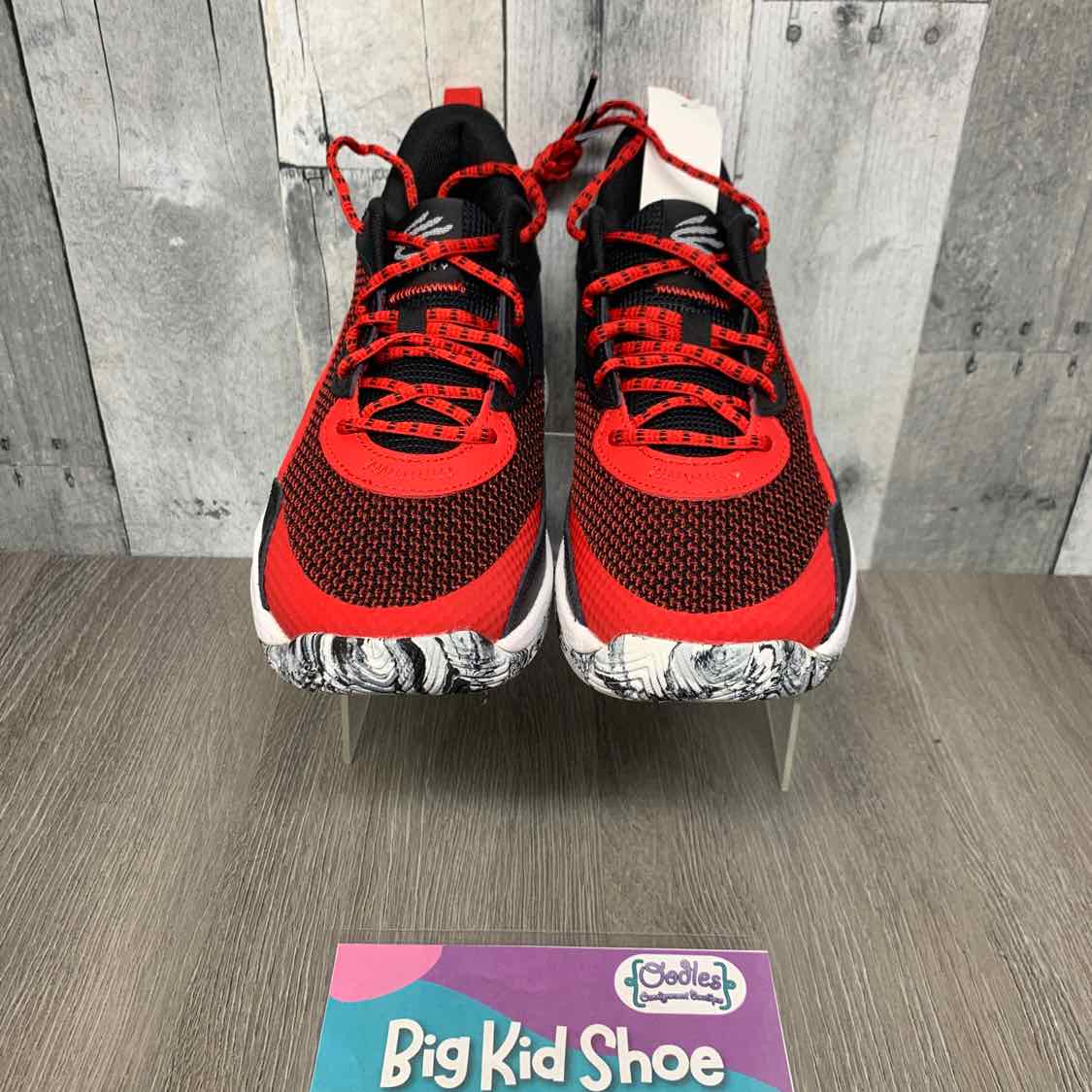 Size 5.5 Red/Black Sport Brand Sneakers