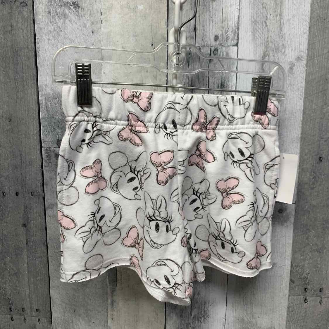 Size 6/6X White Graphic Disney Shorts - Athletic