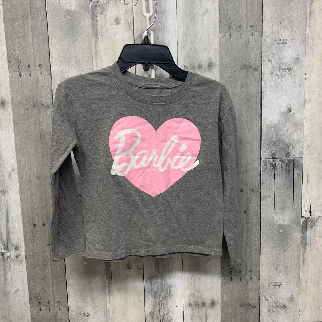 Size 6X Gray/Pink Barbie Long Sleeve Shirt