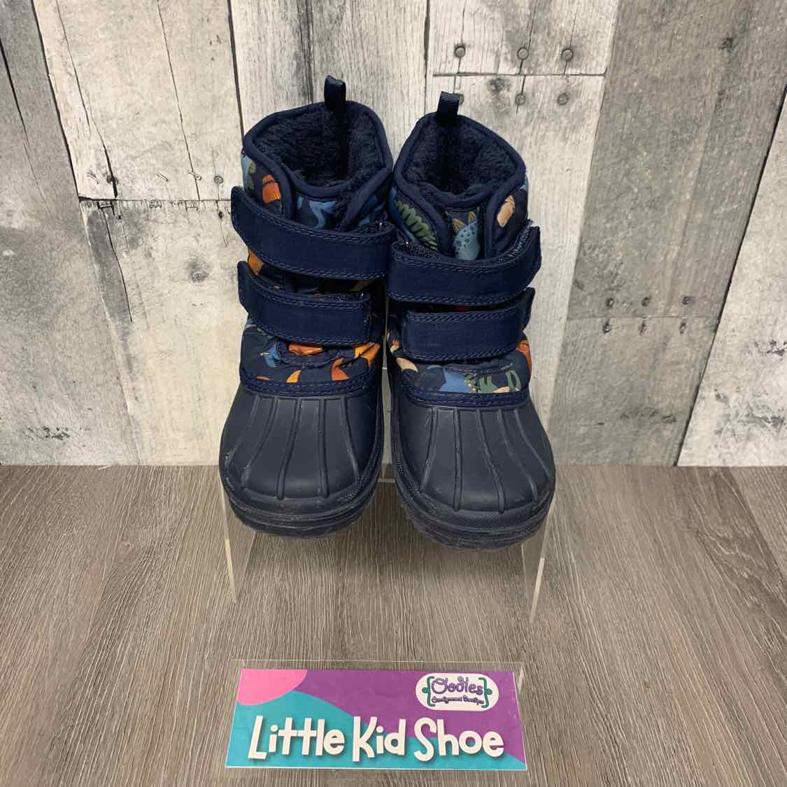 Size 9 Navy Print Children's Place Snow Boots